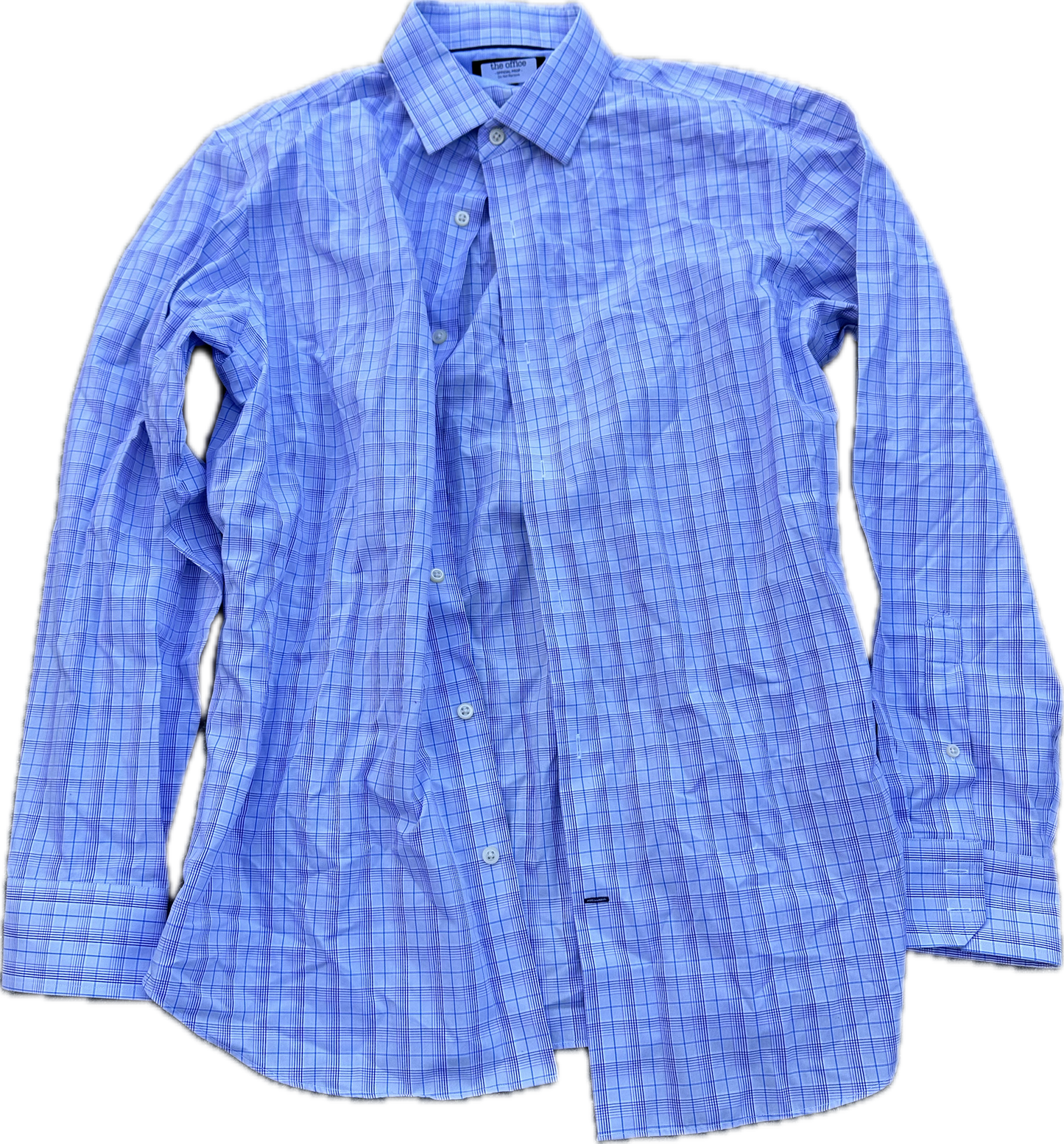 THE OFFICE: Andy’s Banana Republic plaid Button Up Long sleeve Shirt (L)