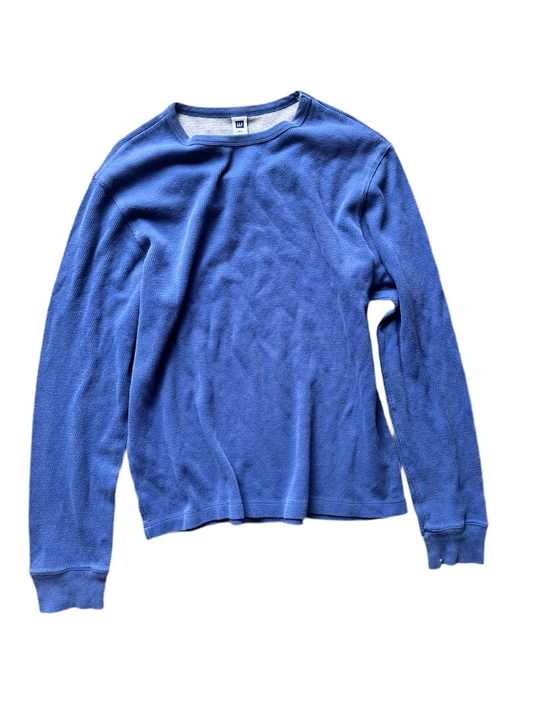 SILICON VALLEY: Gilfoyle's HERO GAP blue Cotton Thermal LS Shirt (M)