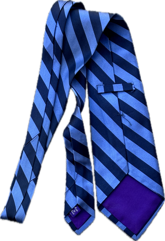 PARKS AND RECREATION: Andy Dwyer Blue striped Necktie