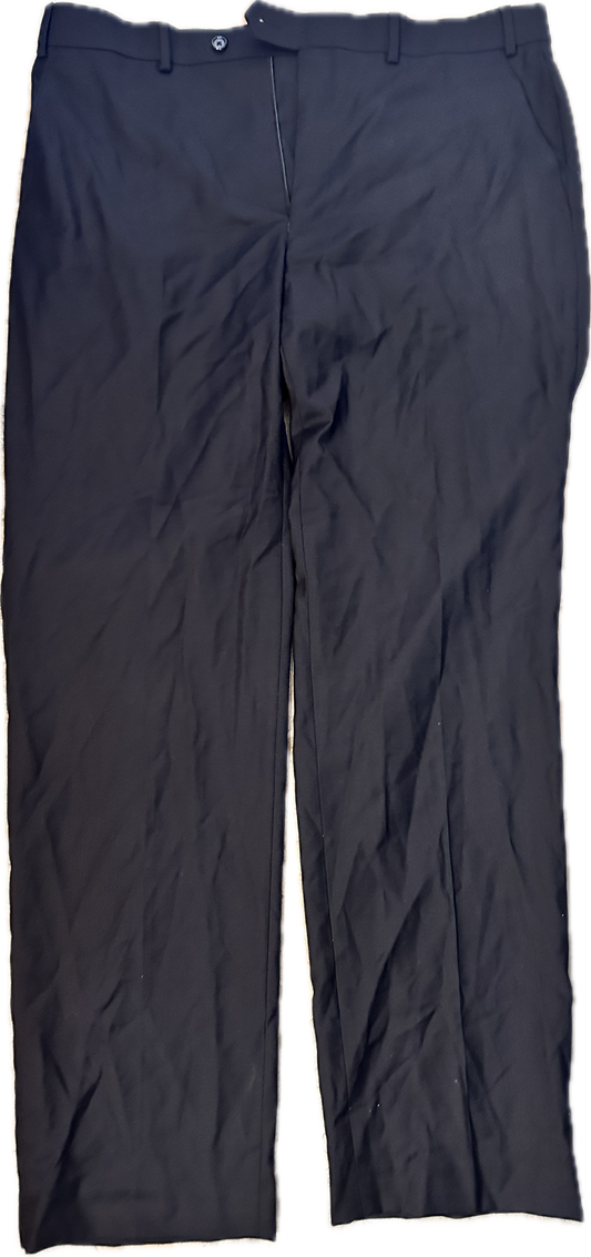 MAD MEN: Don's Vintage Polo Black Flat Front Pants (36)