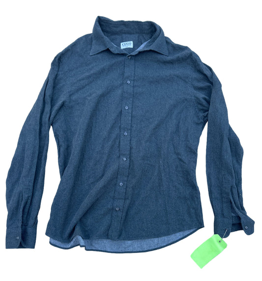 SHADES OF BLUE: Woz’s HERO CEGO Custom Designer NYC Button Shirt (XL)