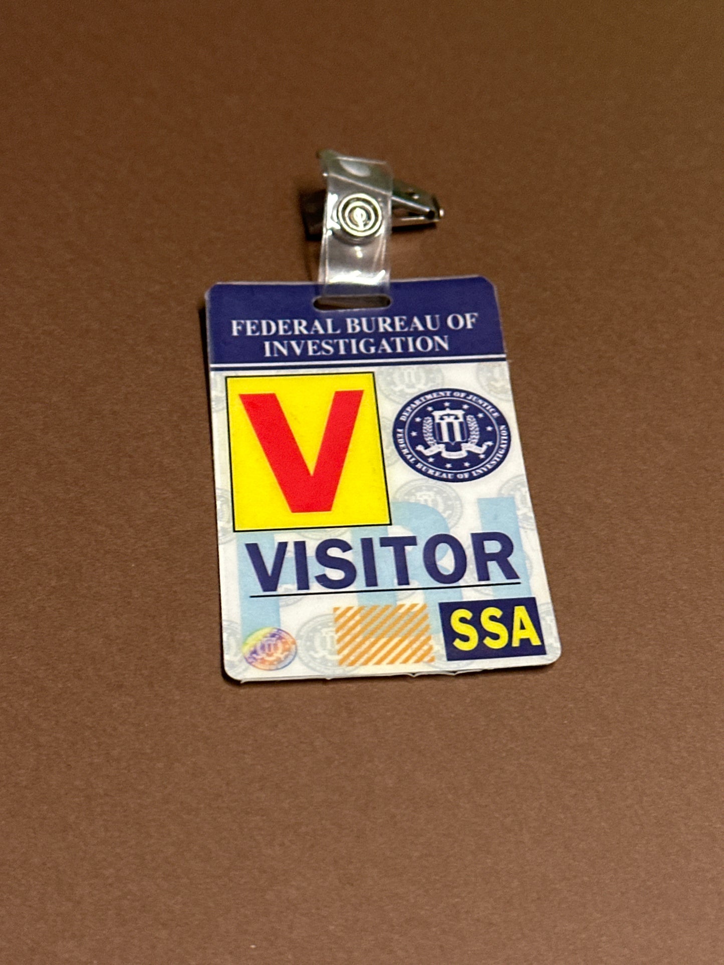 BONES: Brennan's HERO FBI VISITOR Badge