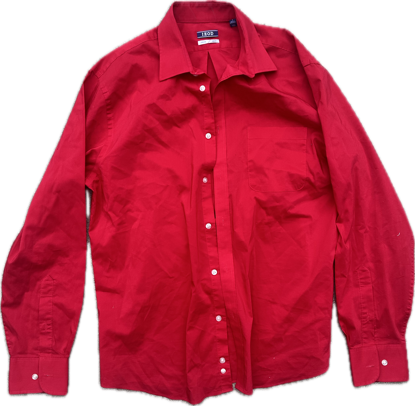 HOUSE: Dr Gregory House Red with white buttons LS Shirt (16.5/34)