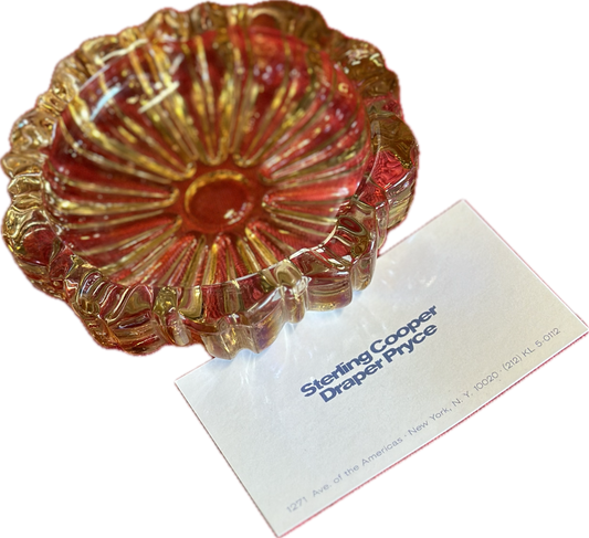 MAD MEN: Don Draper 1960s Round Glass Ashtray from Ossing Home