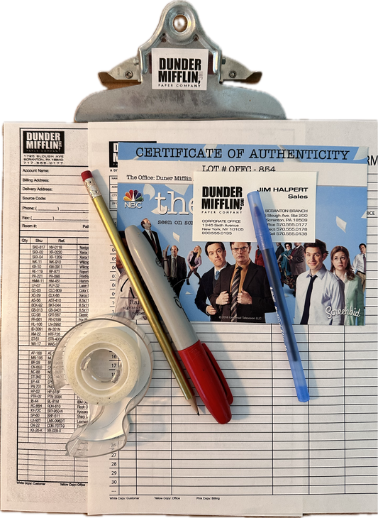 THE OFFICE: Jim’s Clipboard, Paperwork and office Props
