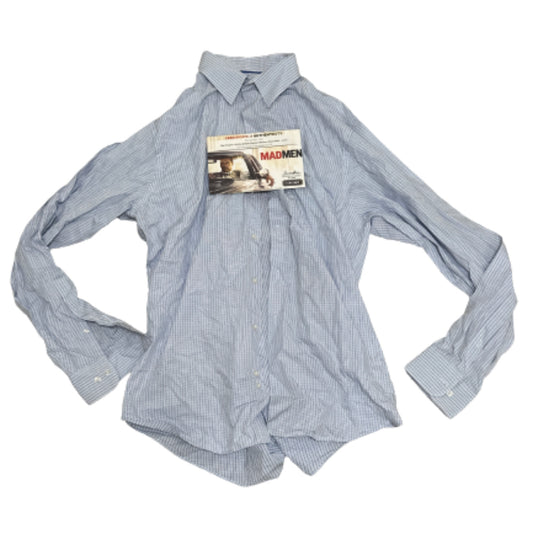 MAD MEN: Don Draper’s Blue & White Button Up Shirt (L)