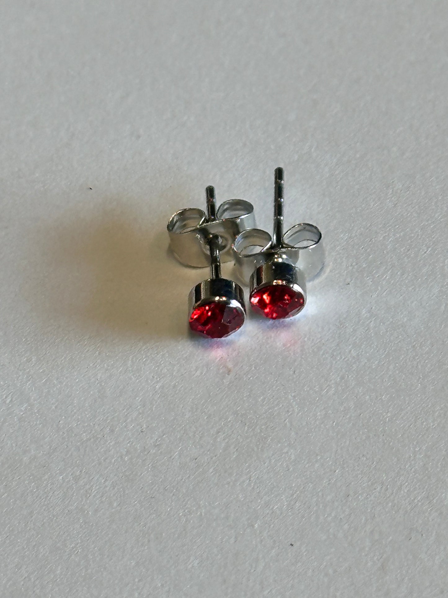 AHS Hotel: The Countess' Silver and Red dot Earrings