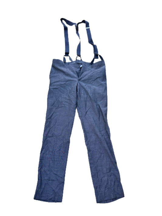 MAD MEN: Don's Grey Italian made Pants with Suspenders (36)
