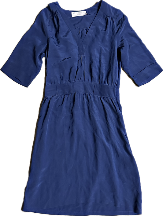 BONES: Angela's BANANA REPUBLIC Silky Blue Dress (XS)