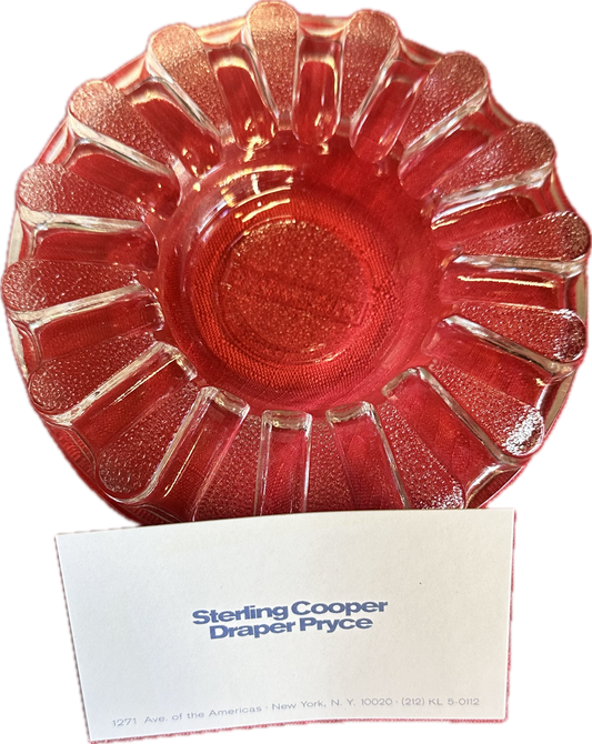 MAD MEN: Don Draper 1960s Round Glass Ashtray from Ossing Home