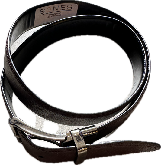 BONES: Agent Booth's Black Leather Belt (36)
