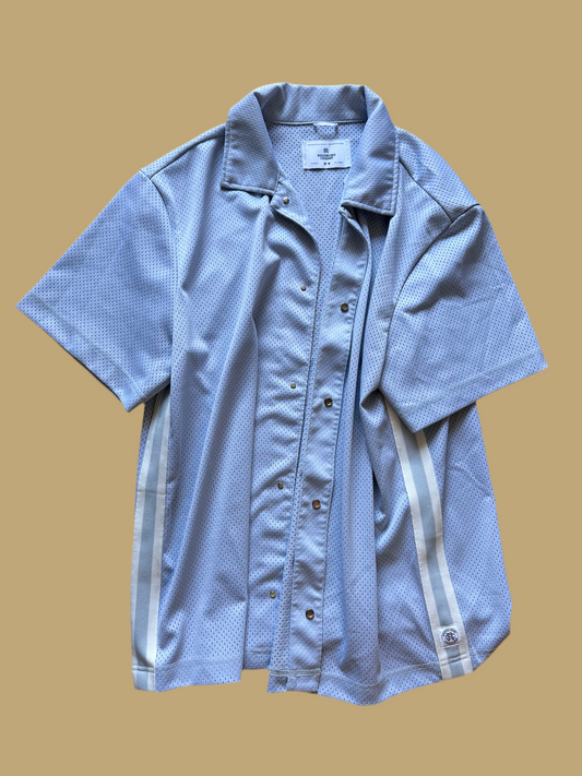 BALLERS: Ricky Jarret’s Reigning Champ Mesh Designer Snap button Shirt (M)