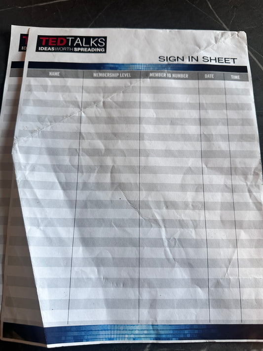 BALLERS: HERO TED Talk Sign-in Documents