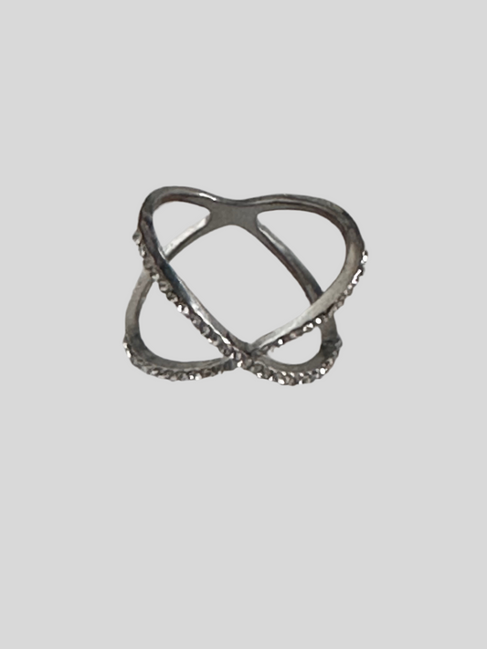 BONES: Dr Brennan Silver faux diamond Ring