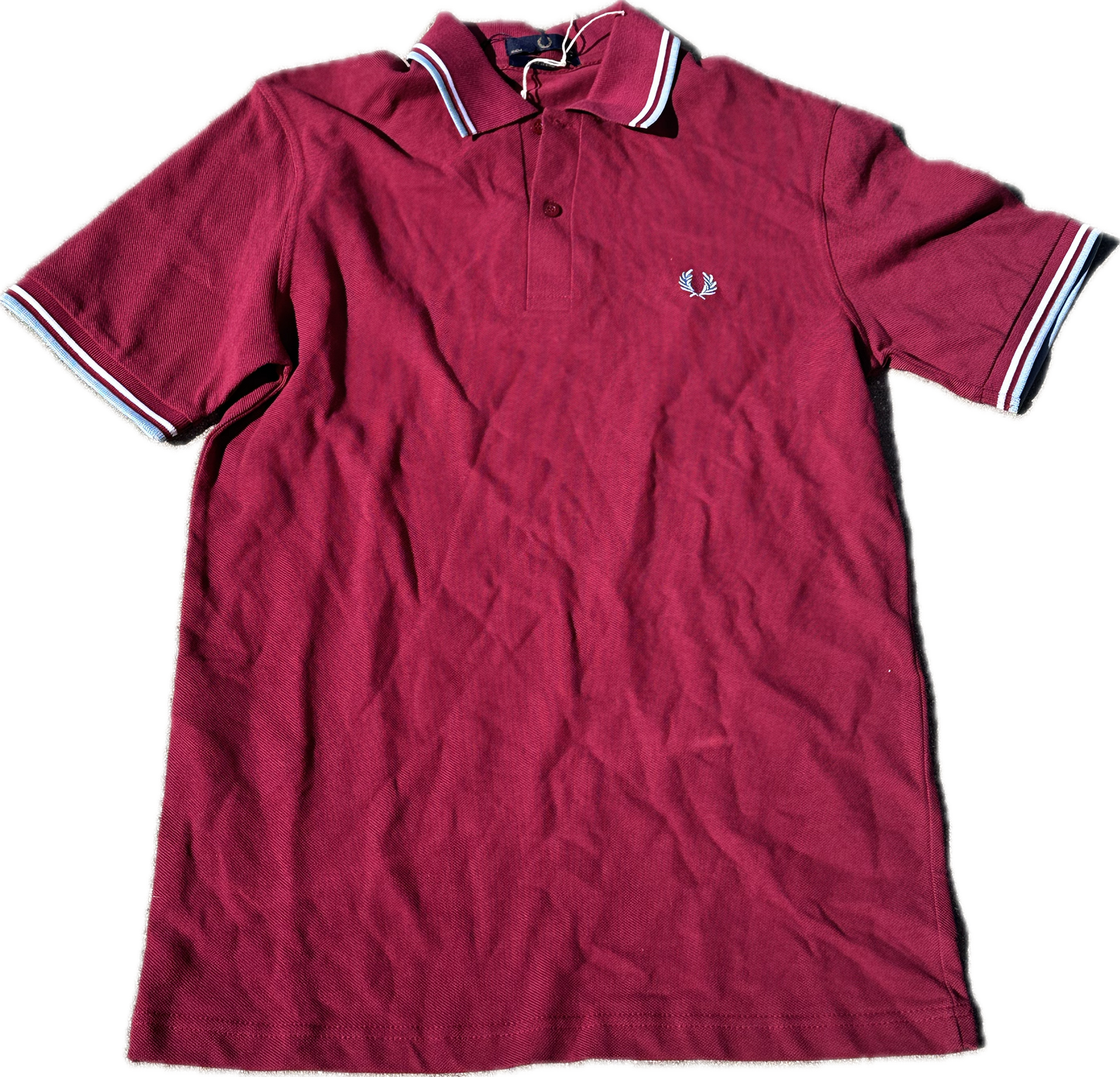 THE GENTLEMEN: Hannibal’s  FRED PERRY made in England Red Designer Short Sleeve Collar Shirt