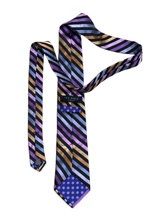 VEEP: Tom James’ TED BAKER multi-color Stripe necktie