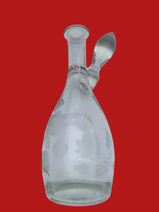 MAD MEN: Don & Betty Draper Mid-Century 1950 crystal-like Wine’s Decanter