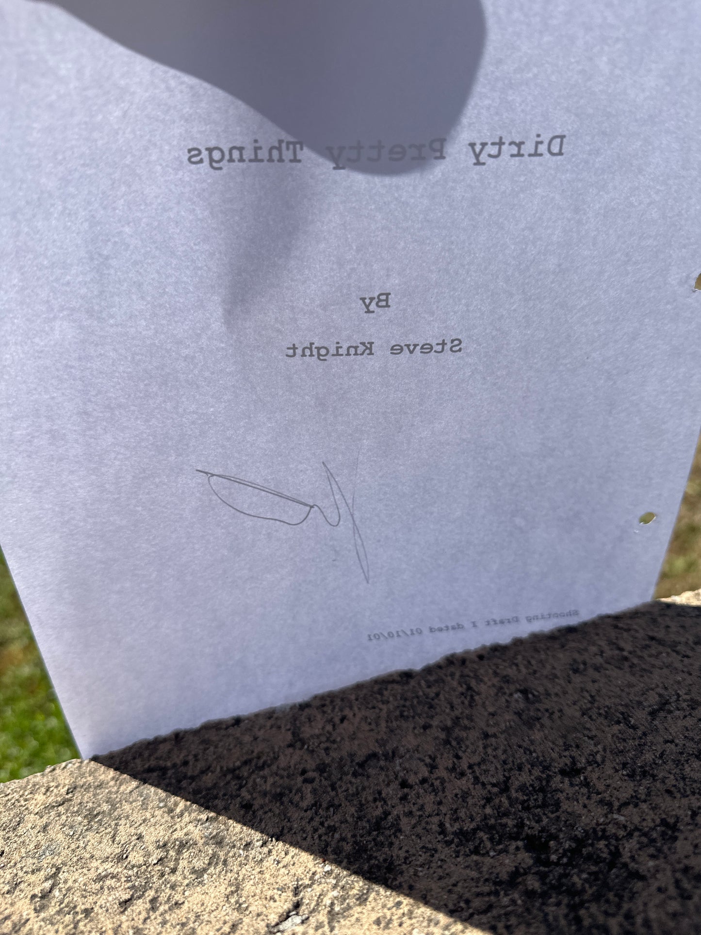Dirty Pretty Things MOVIE: Director (Steve Knight) Signed Script from The MIRAMAX Archive