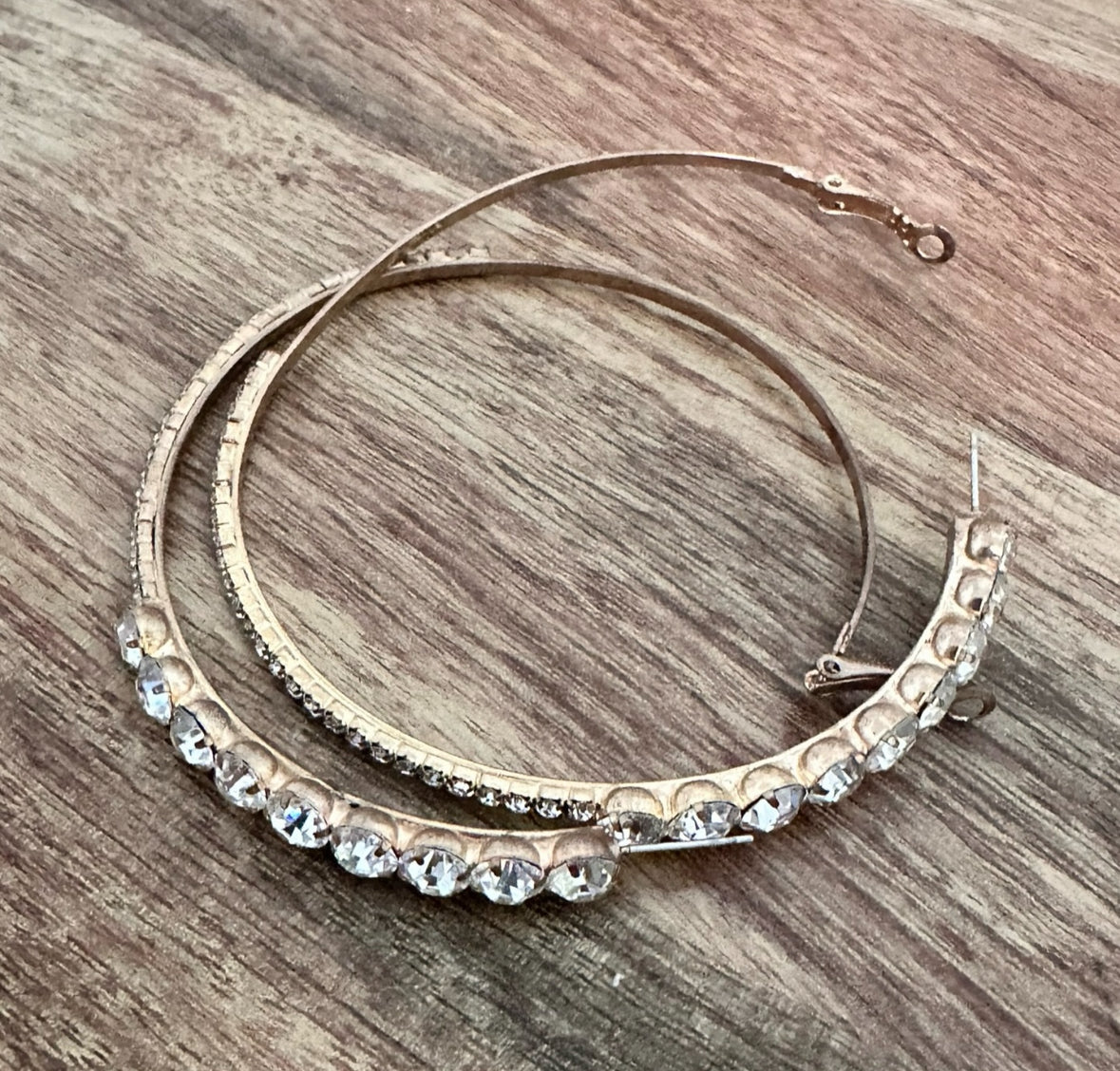 EMPIRE: Cookie's Gold Hoop faux diamond Earrings