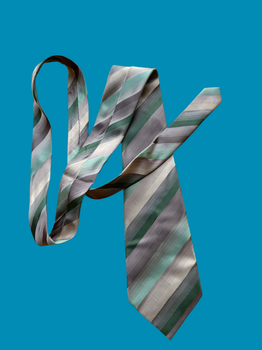 THE OFFICE: Dwight’s Geoffrey Beene Green  Striped Necktie