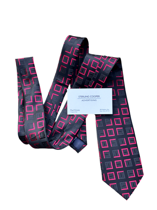 MAD MEN: Paul Kinsley Tie + Business Card