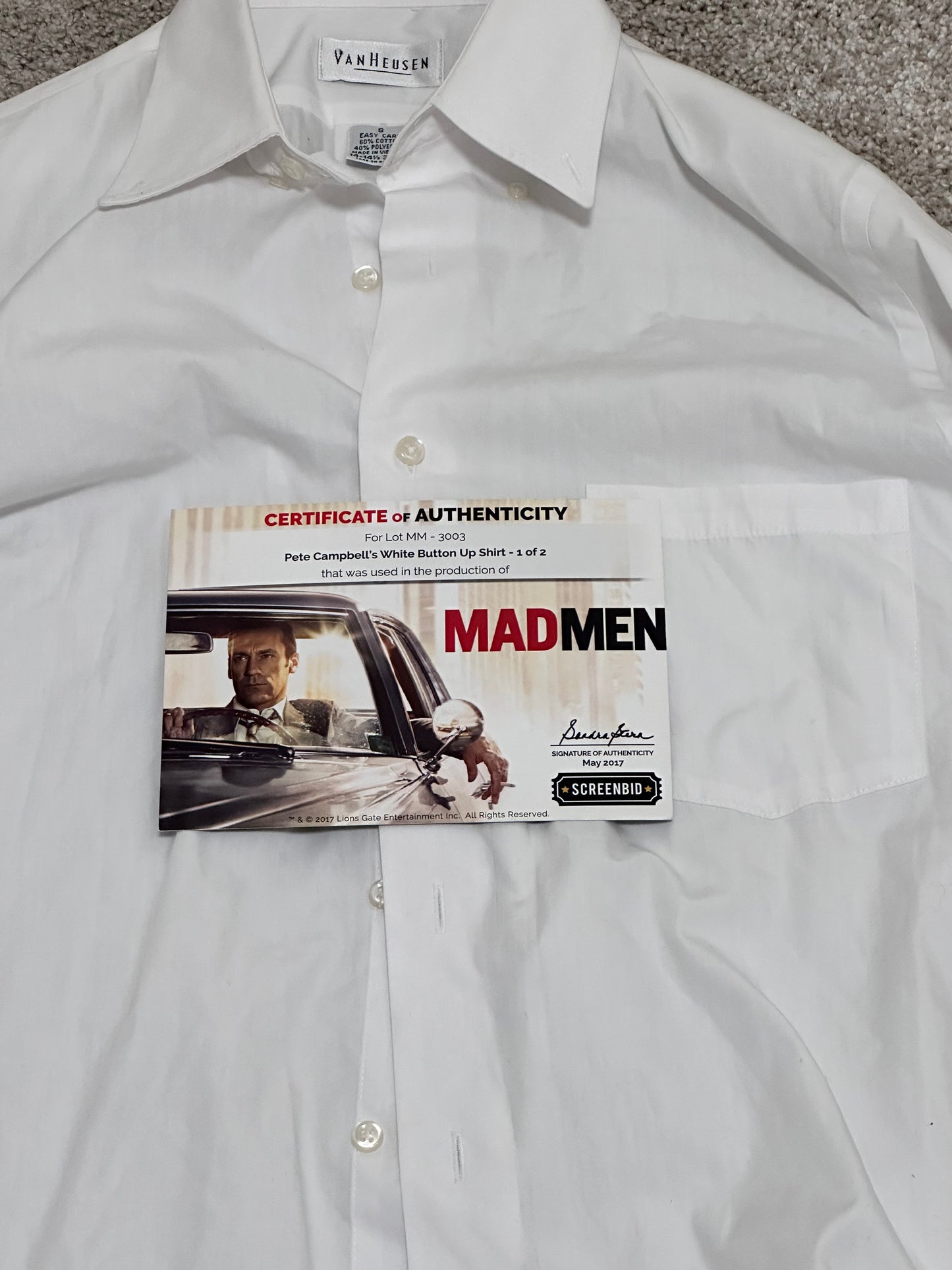 MAD MEN: Pete Campbell’s White Button Up Shirt
