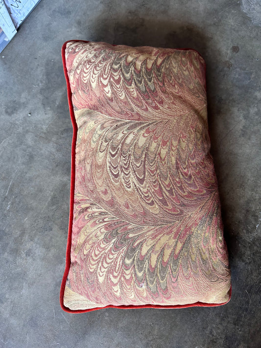 MAD MEN: Roger’s Mid Century Velvet & Embroidery Pillow and Business Card