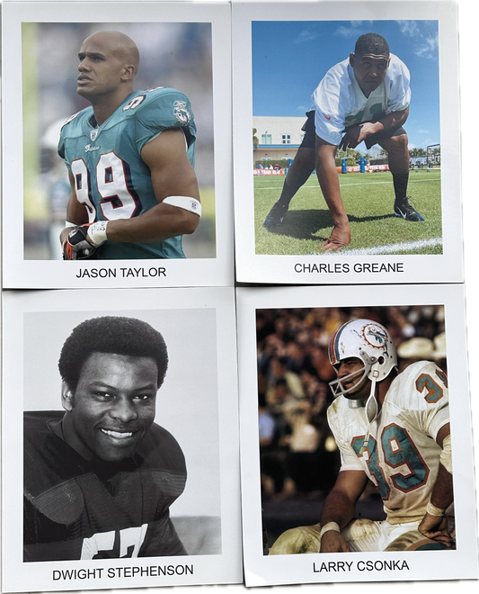 BALLERS: Spencer's exclusive Dolphins Legends 4 Photo  Memorabilia set