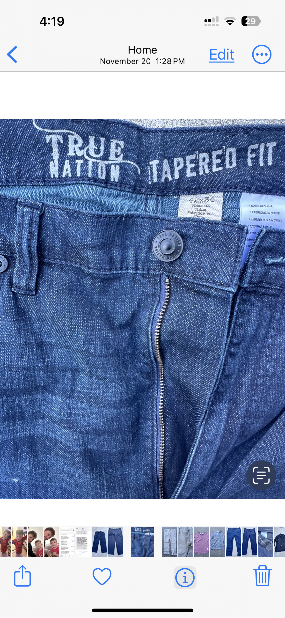 BALLERS: Spencer's TRUE NATION Blue Denim Jeans (42/34)