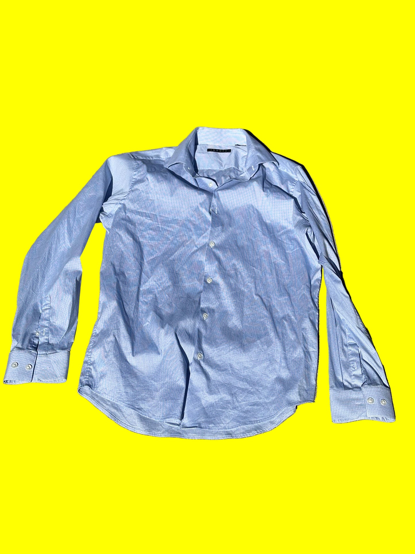 30 Rock: Kenneth's THOERY Blue Button Up Shirt (15.5)