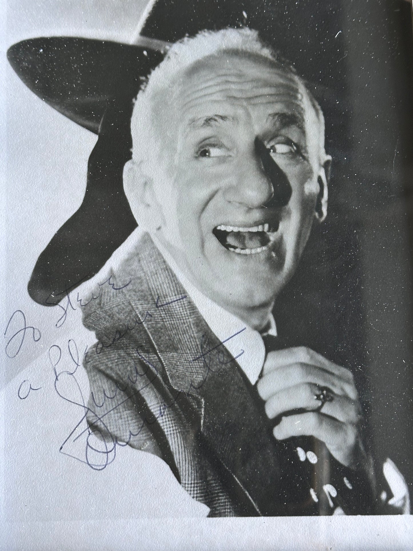 HOLLYWOOD PICTURES™:  Jimmy Durante Signed Framed Picture