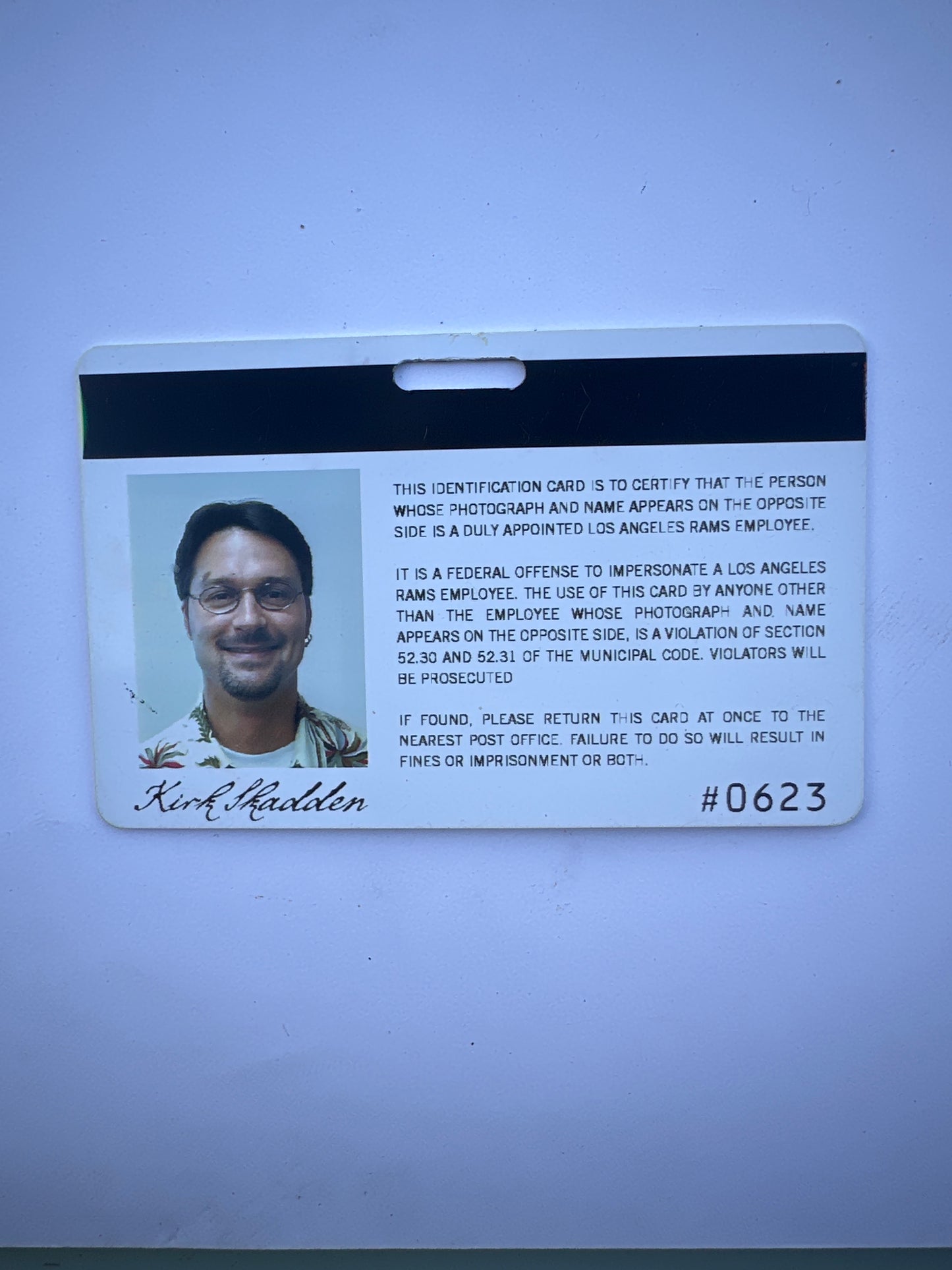 BALLERS: HERO LA Rams Employee Badge