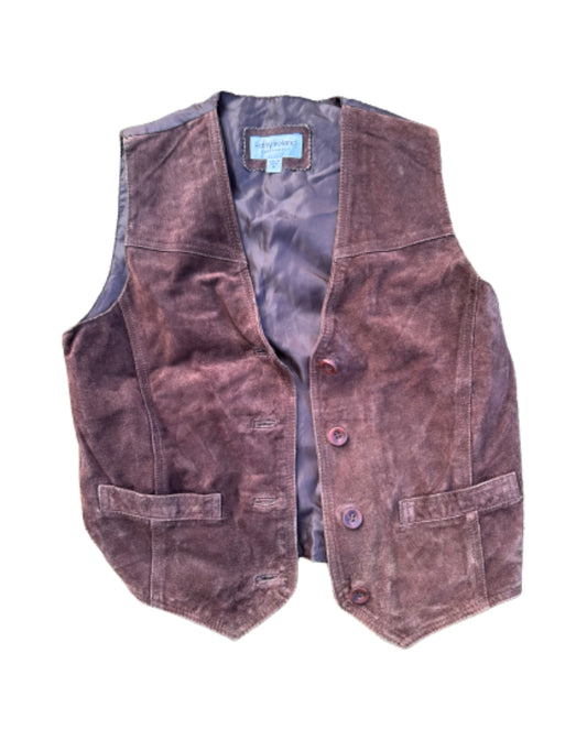 TRUE BLOOD: Sam’s Brown Leather Vest (M)