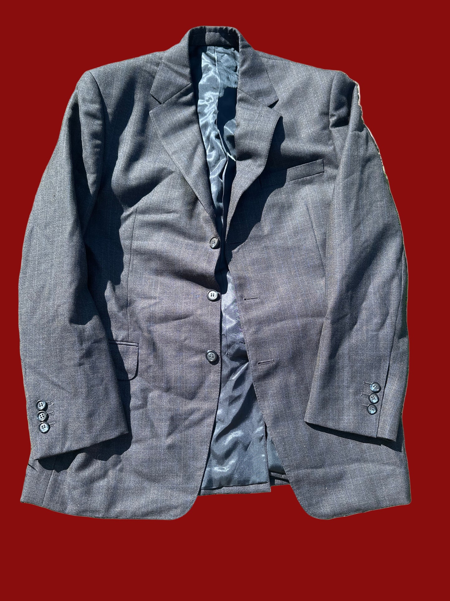 Mad Men: Roger Sterling's Vintage Blue light plaid Sport Coat (44)