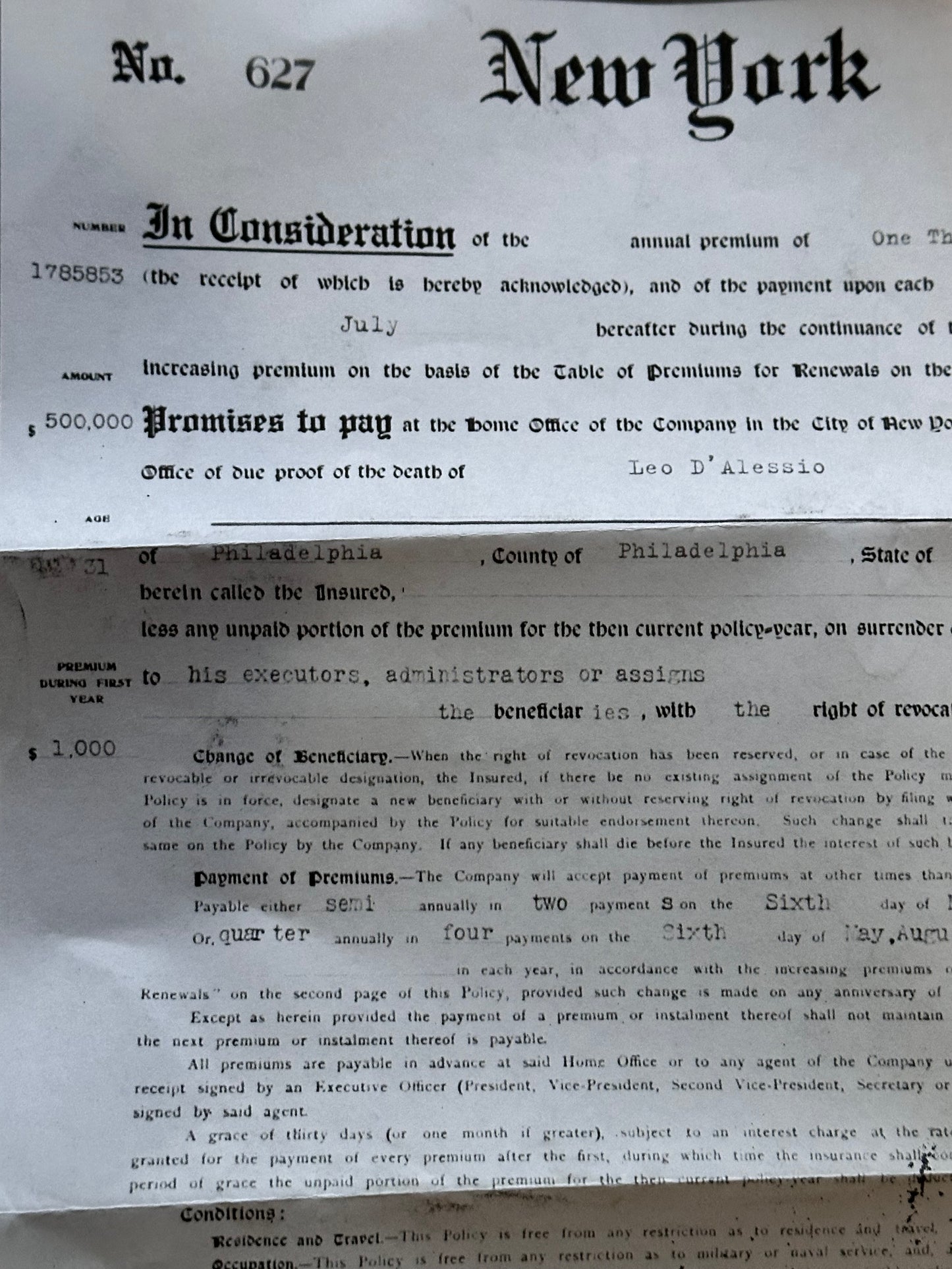 BOARDWALK EMPIRE: Key Cast and Scene HERO Set Decoration Paperwork