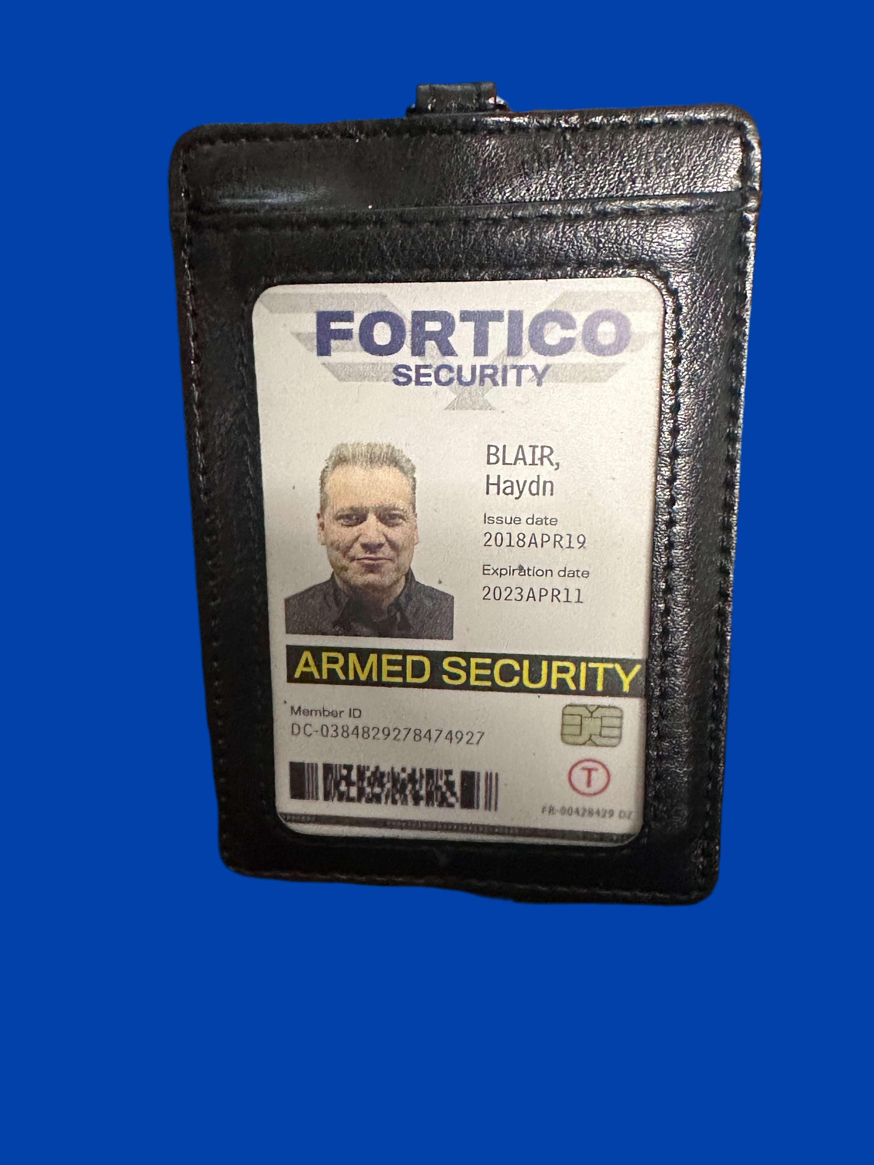 WRATH OF MAN: Bullet’s HERO FORTICO Security Badge ID – HOLLYWOOD ...