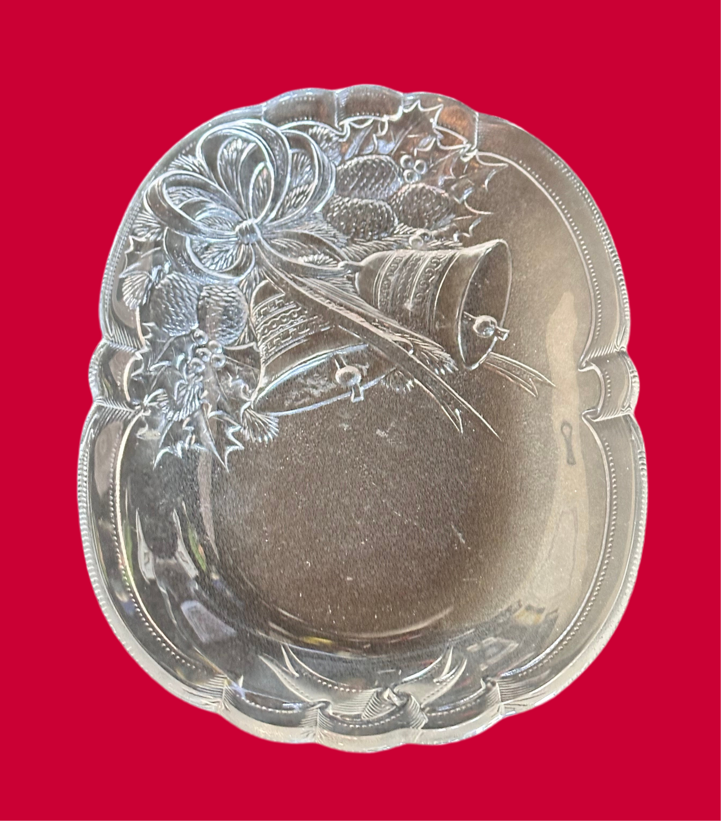 MAD MEN: Betty’s Vintage Holiday Glass Serving Platter