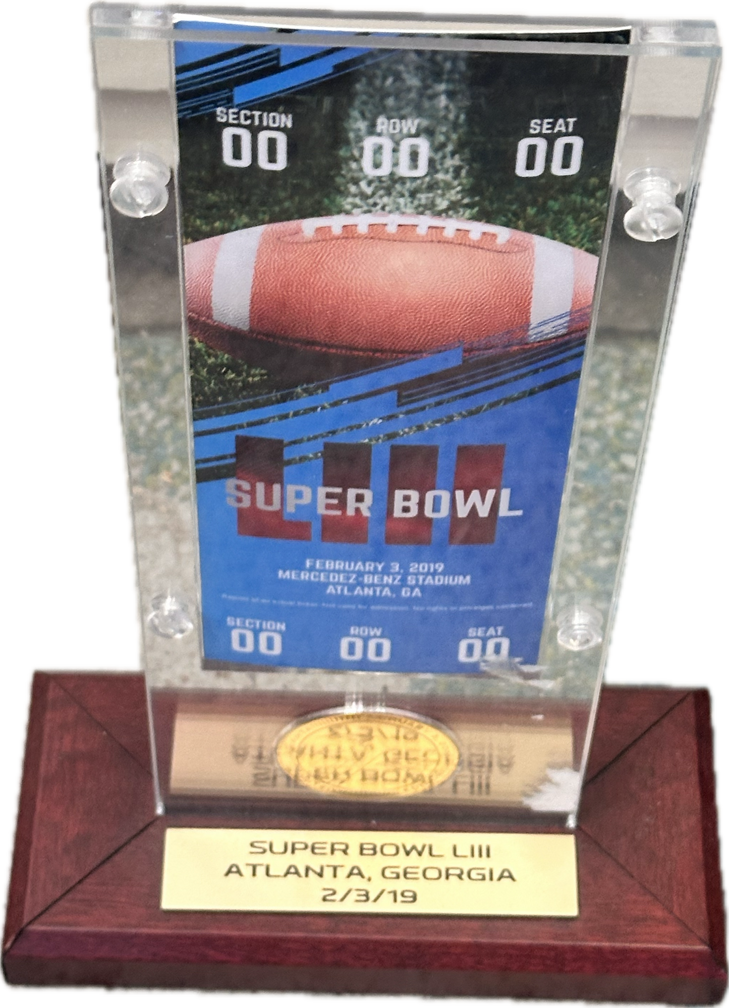 BALLERS: Spencer Strassmore’s (Dwayne Johnson) HERO Framed Super Bowl Ticket