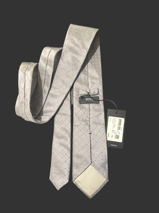 BONES: Agent Booth's grey BOSS Necktie & Business Card