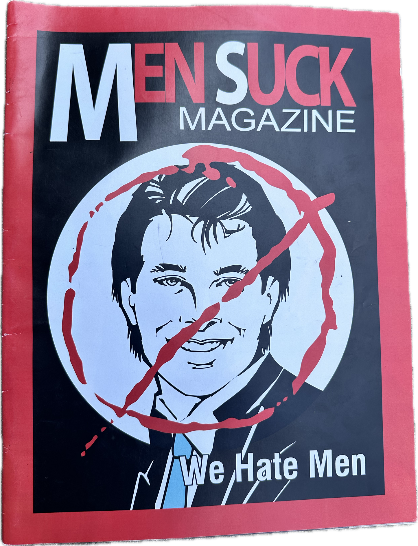 CRAZY EX GIRLFRIEND: Rachel Bloom’s “Men Suck” Custom Magazine front and Back Prop