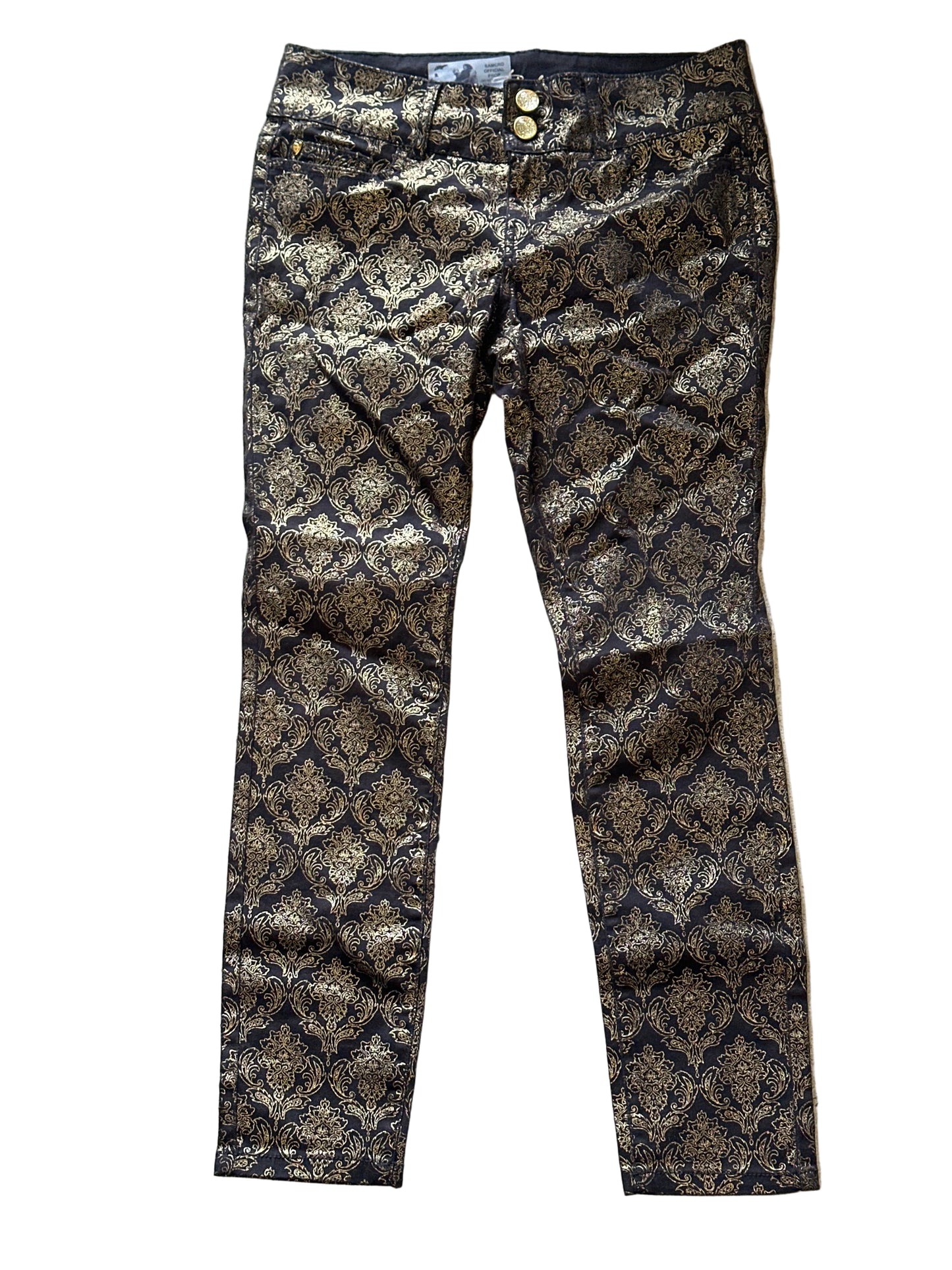 SOA: Gemma's HERO Black and Gold Patern Pants (S)