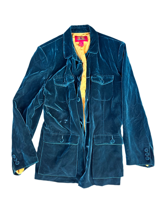 Mad Men: Roger Sterling's Vintage Green Velvet Sport Coat (42)