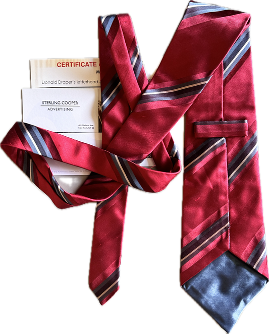 MAD MEN: Don Draper’s Mid-Century Necktie and Business Cards
