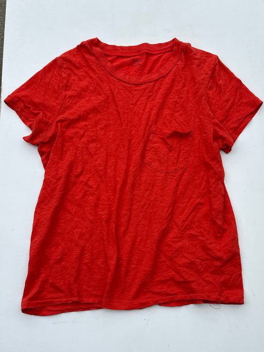 SONS OF ANARCHY: Gemma's HERO oversized Madewell Orange Cotton T-Shirt (M)