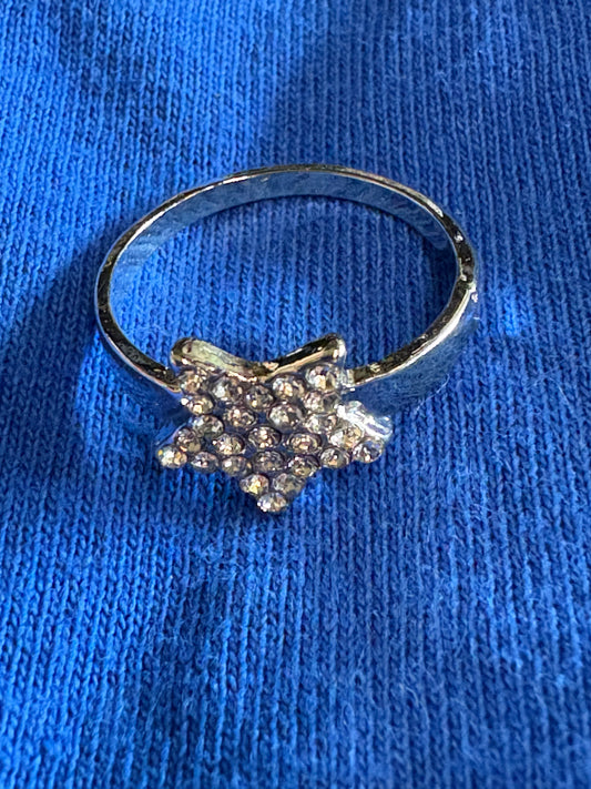 BONES: Dr Brennan Silver faux diamond Star Ring