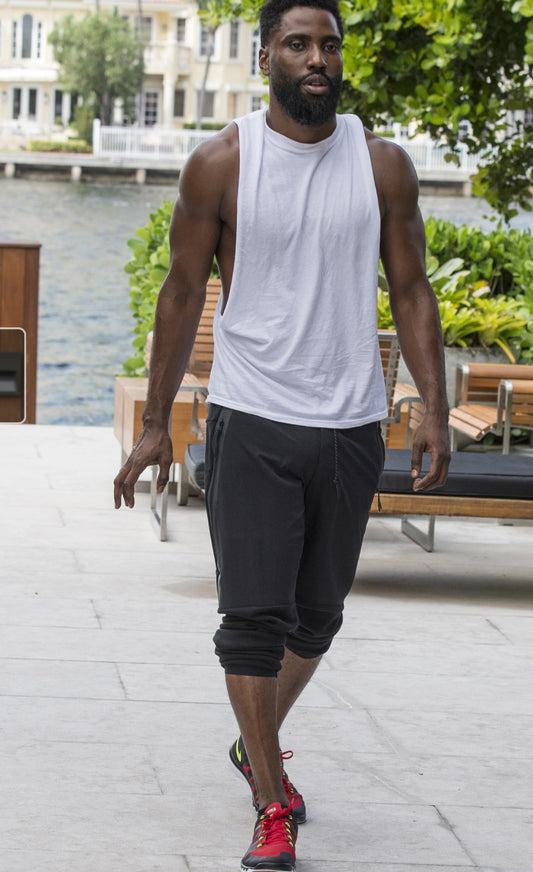 BALLERS: Ricky's NIKE Black Athletic Pants (L)