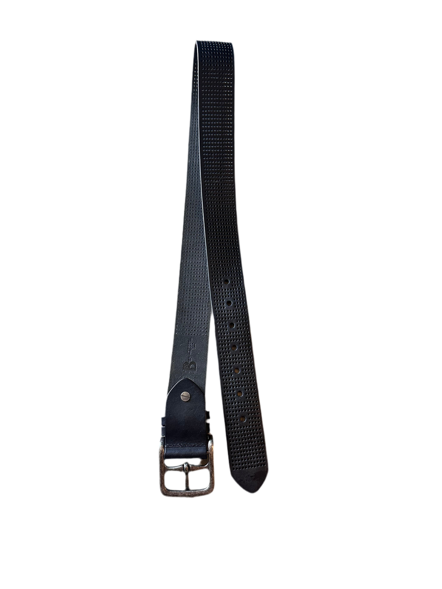 Silicon Valley: Russ' Russ Fest Designer Black and silver Leather Belt (34)