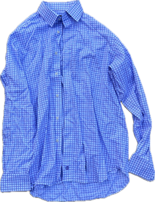 THE OFFICE: Andy’s DD plaid Button Up Long sleeve Shirt (L)