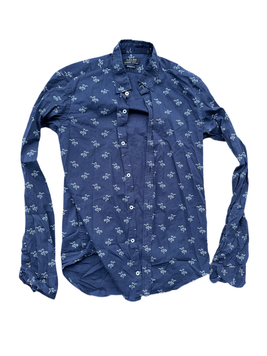 BONES: Hodgin's ZARA Snake Patrrn Shirt (S)