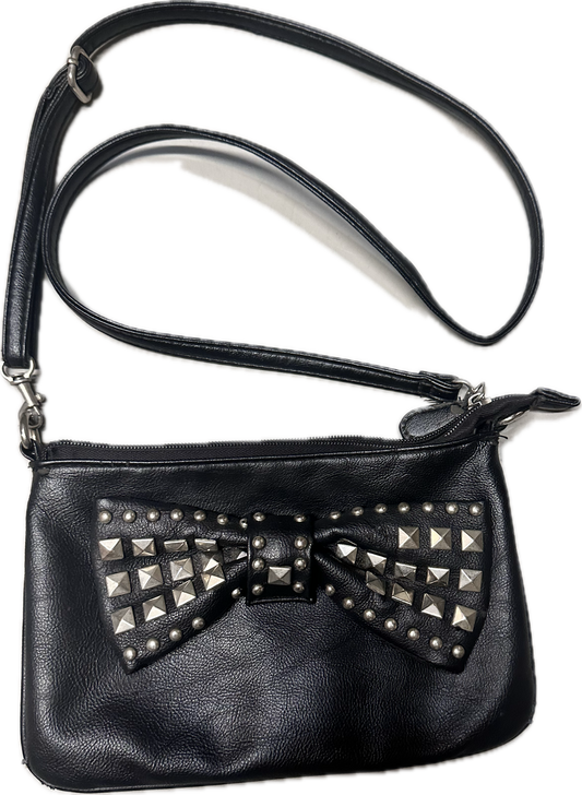 AHS Hotel: The Countess' Black Silver Spiked Bow Tie Purse